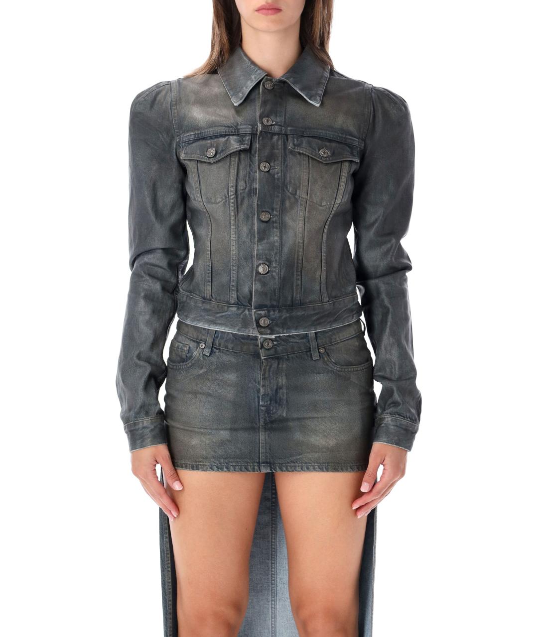 7 FOR ALL MANKIND Серая хлопковая куртка, фото 2