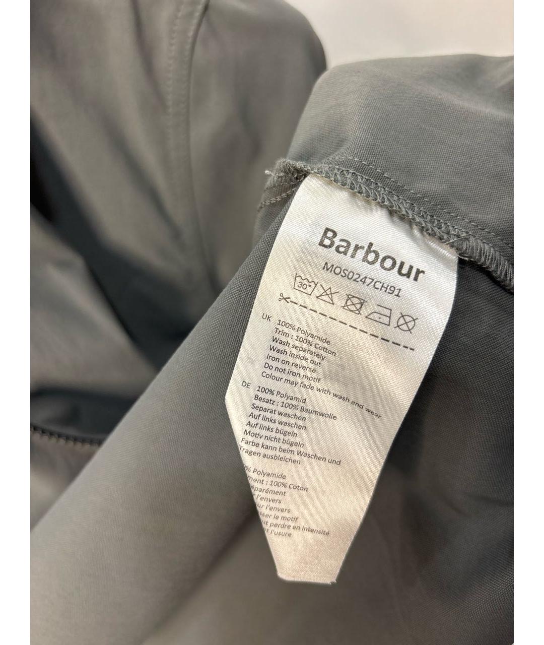 BARBOUR Серая полиамидовая куртка, фото 6