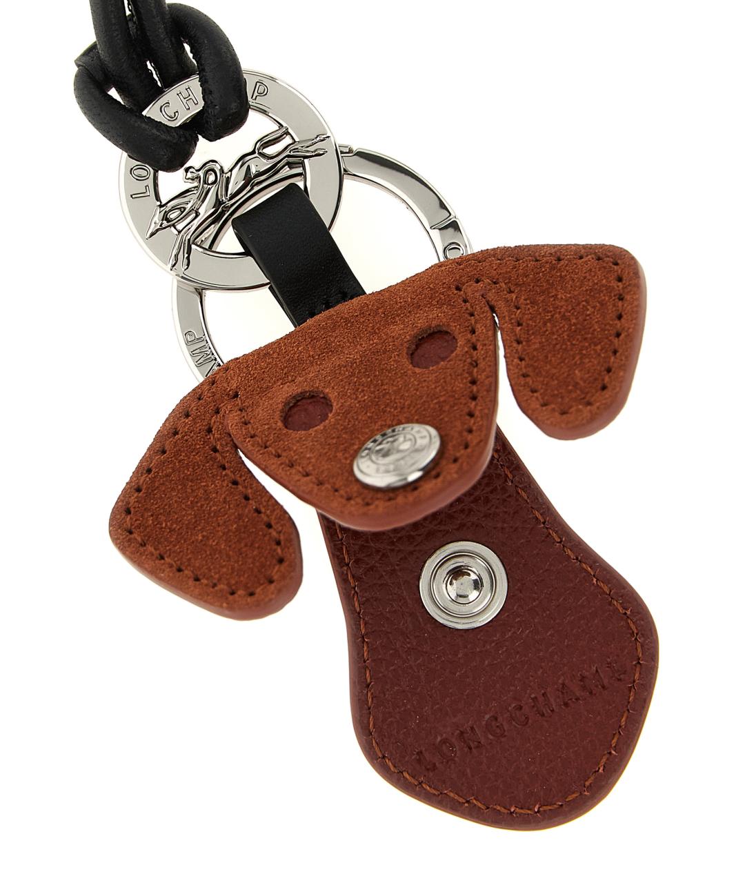 LONGCHAMP Коричневый брелок, фото 3