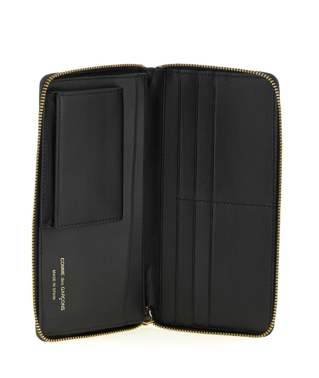 COMME DES GARÇONS WALLET Черный кожаный кошелек, фото 3