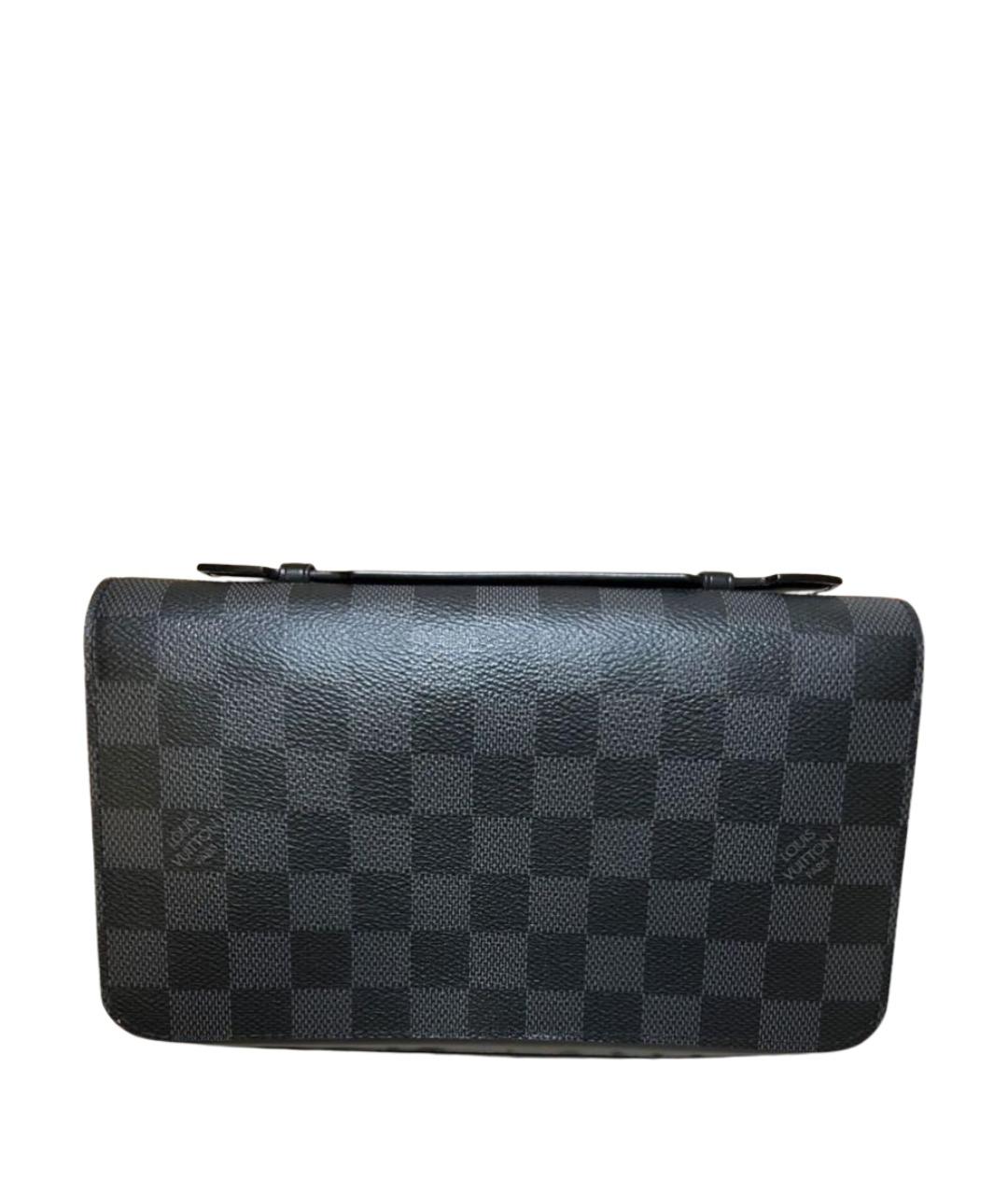 LOUIS VUITTON Серый кожаный кошелек, фото 1