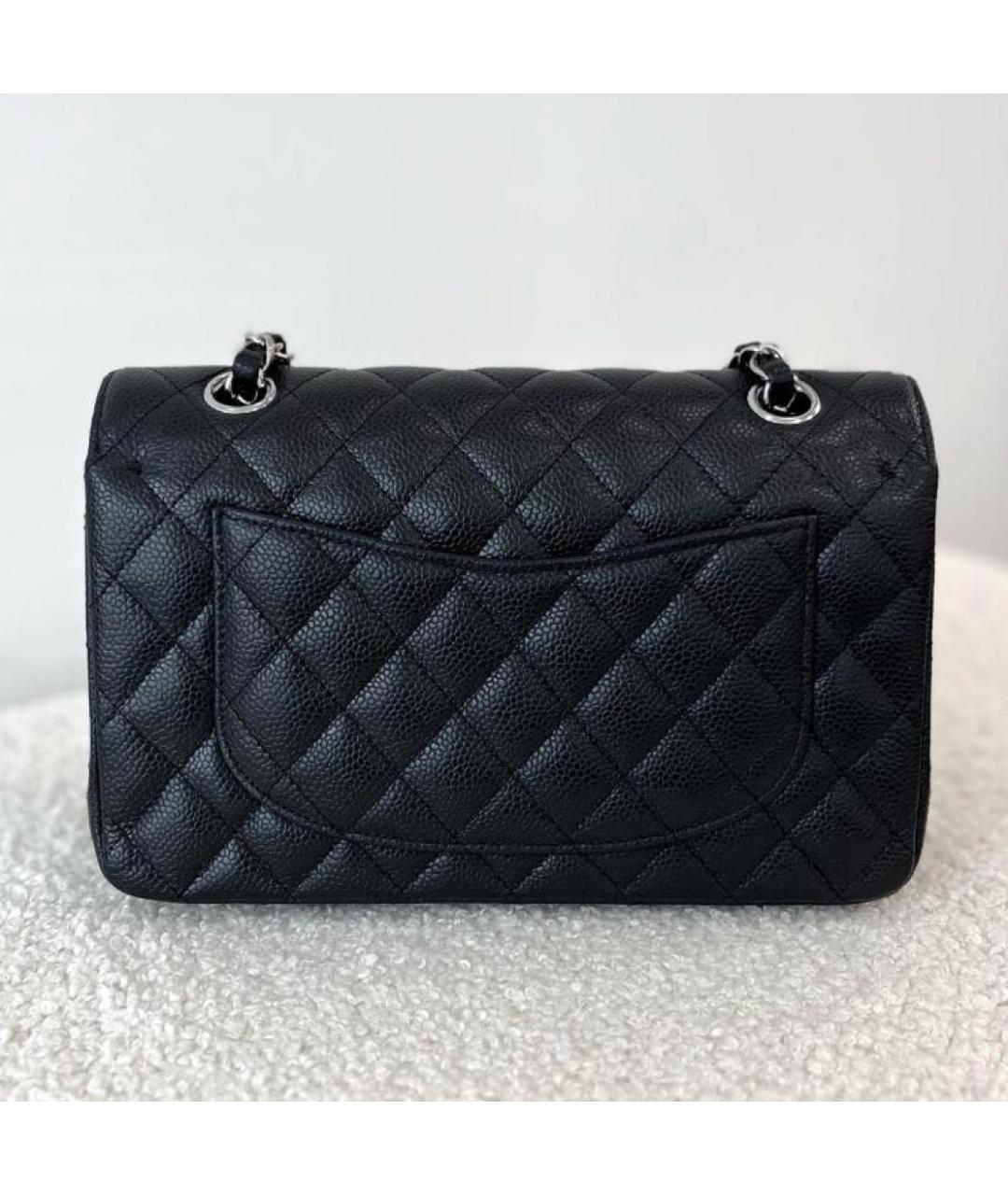 CHANEL Черная кожаная сумка через плечо, фото 3