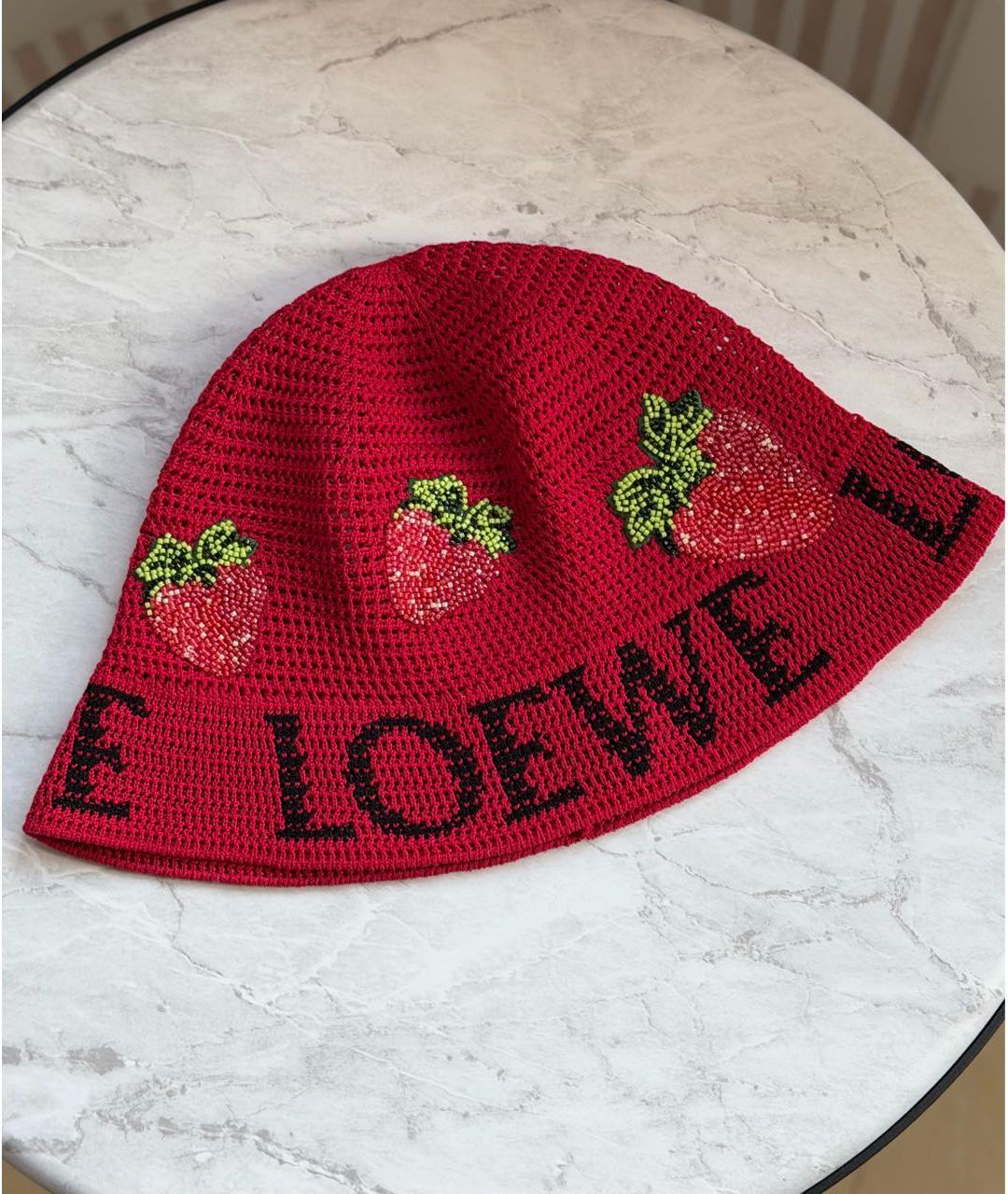 LOEWE Красная панама, фото 5