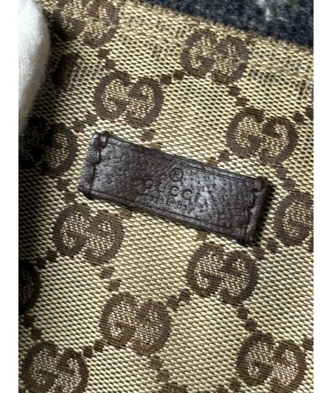 GUCCI Бежевая тканевая сумка на плечо, фото 4
