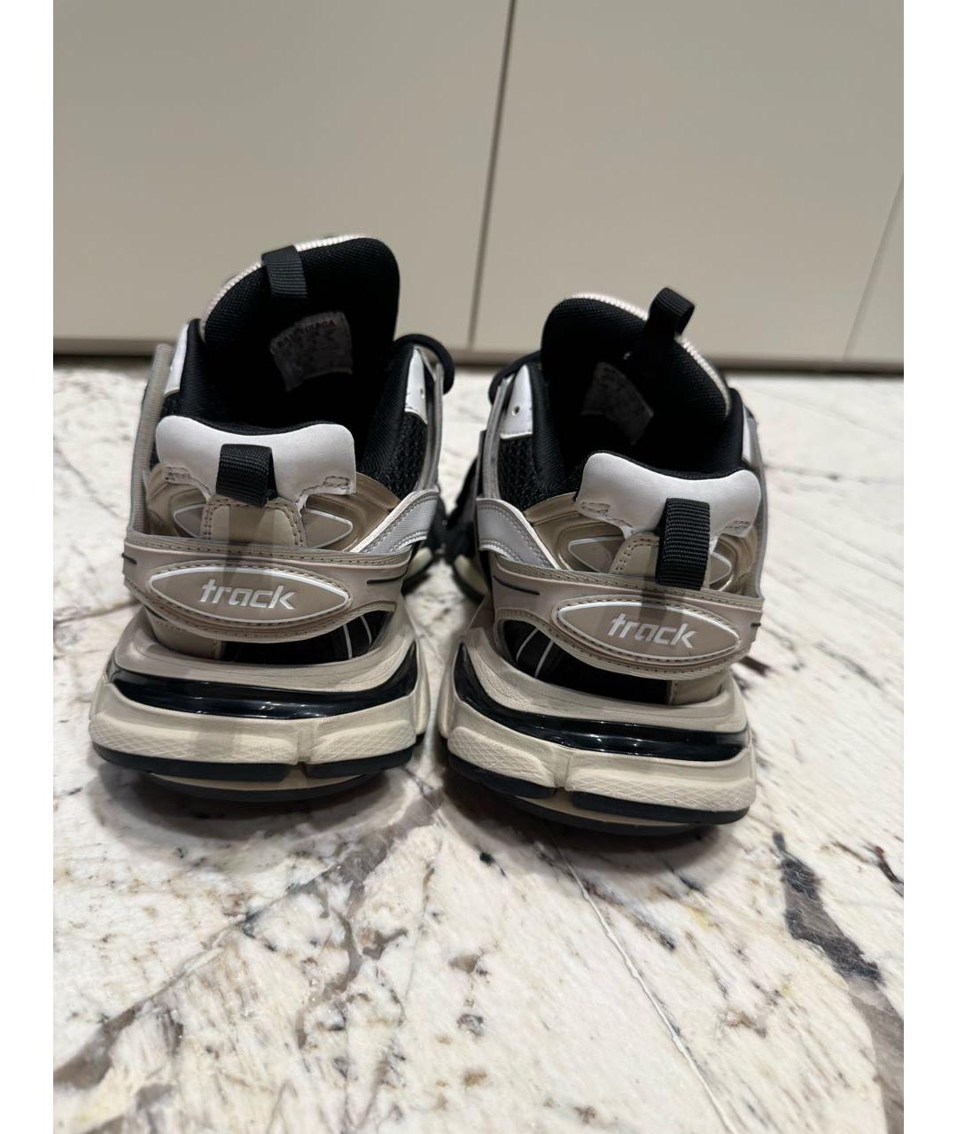 BALENCIAGA Бежевые кожаные кроссовки, фото 5