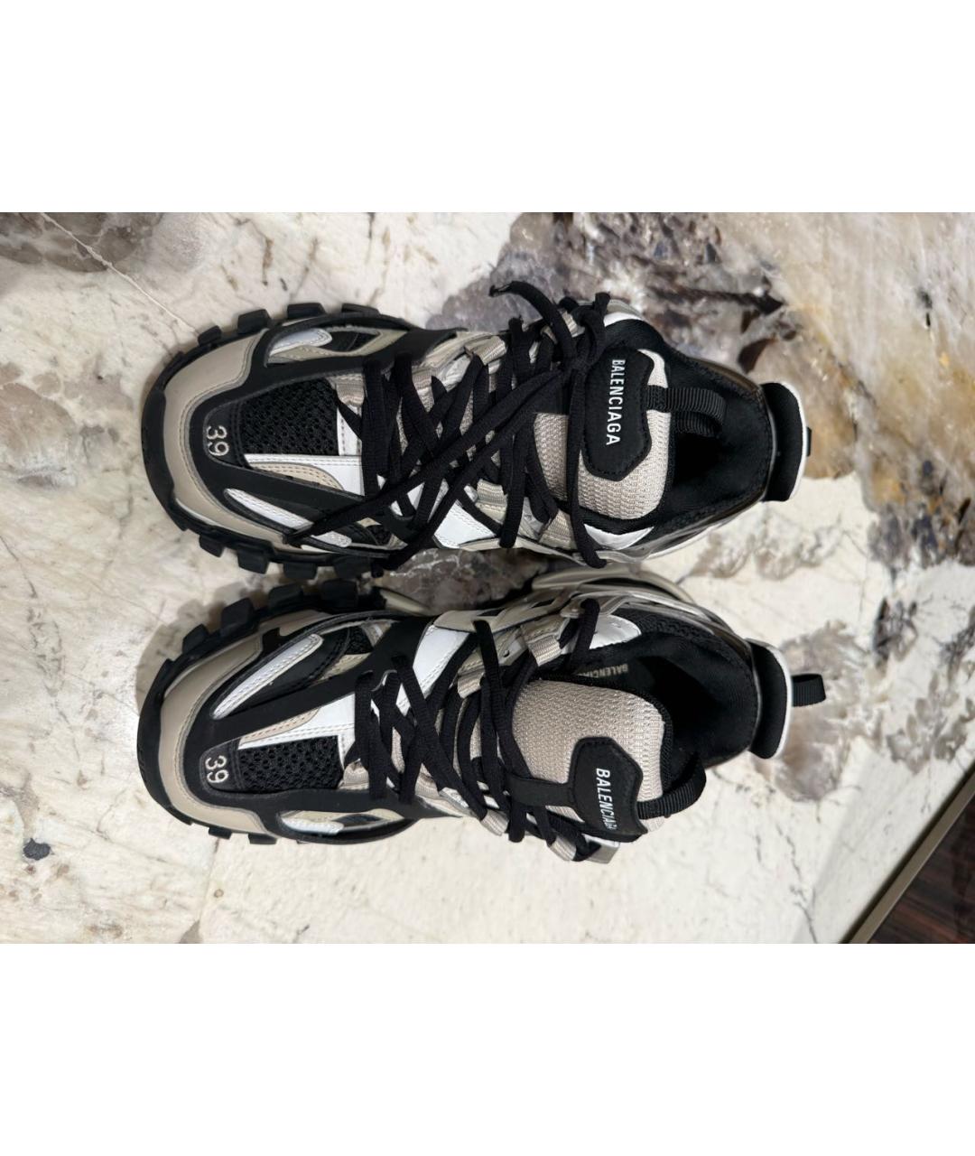 BALENCIAGA Бежевые кожаные кроссовки, фото 2