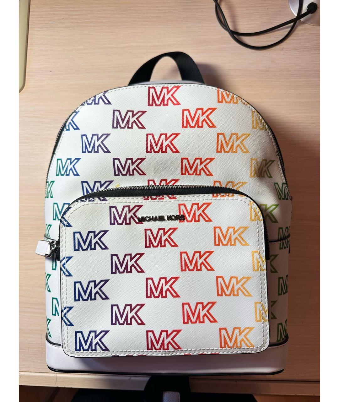 MICHAEL KORS Белый кожаный рюкзак, фото 5