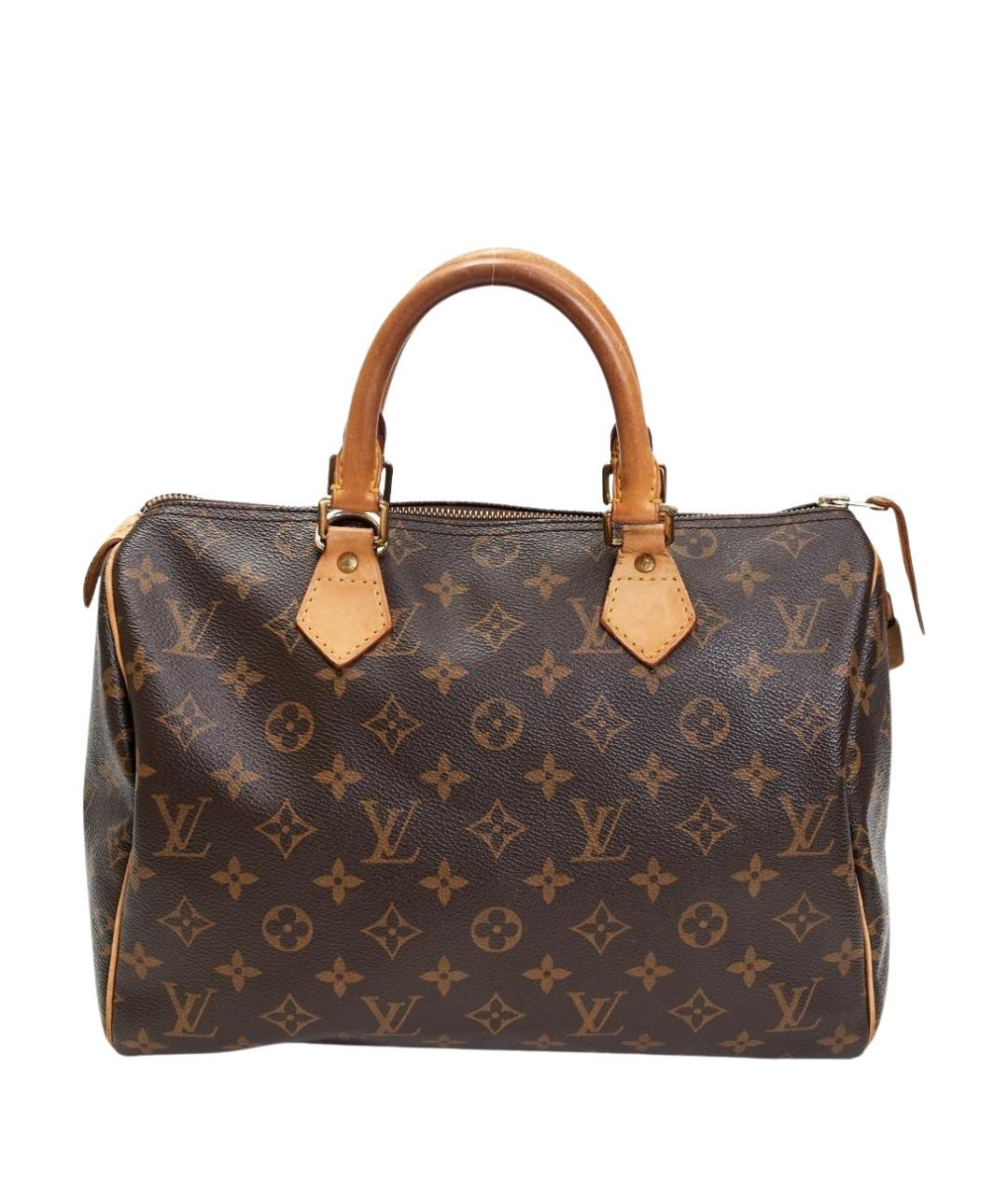 LOUIS VUITTON Коричневая сумка с короткими ручками из канвы, фото 1