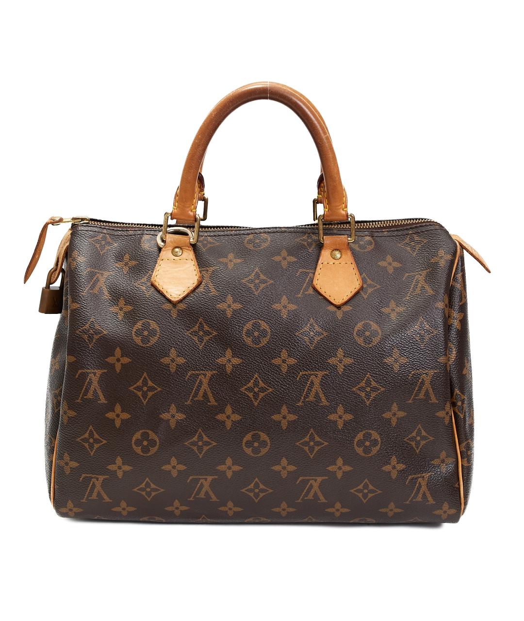 LOUIS VUITTON Коричневая сумка с короткими ручками из канвы, фото 2