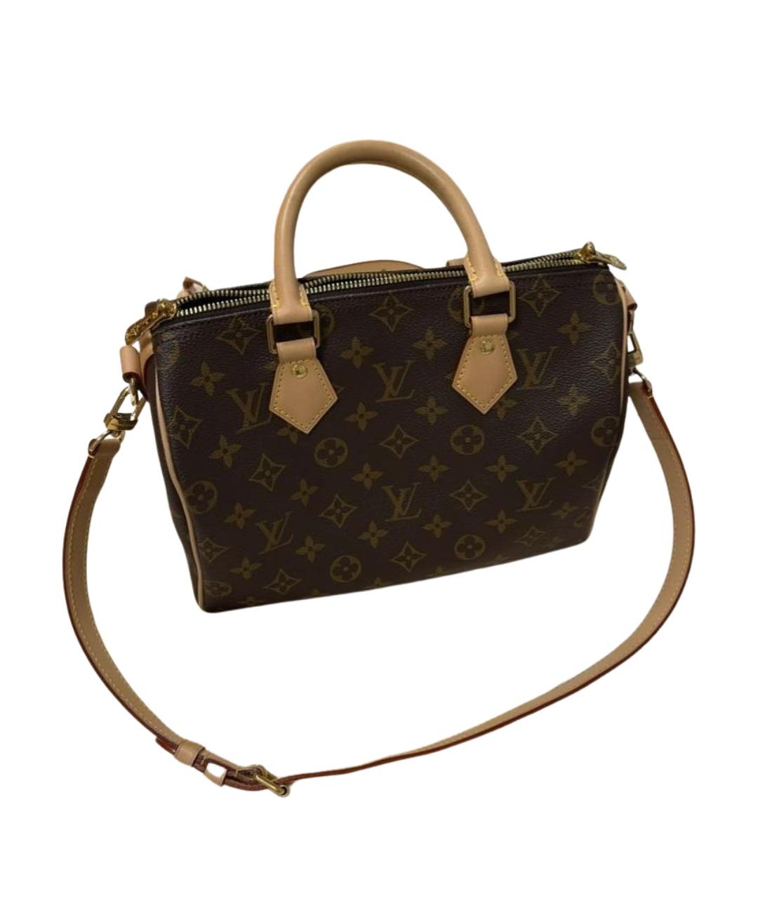LOUIS VUITTON Коричневая сумка с короткими ручками из канвы, фото 1