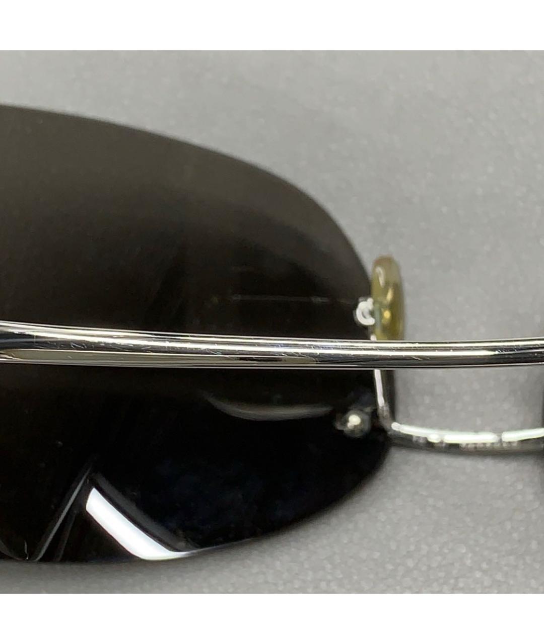 CARTIER Серебряные металлические солнцезащитные очки, фото 4