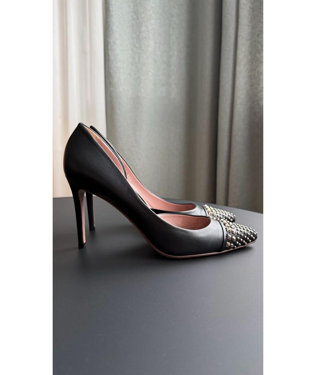 GUCCI Черные кожаные туфли, фото 3