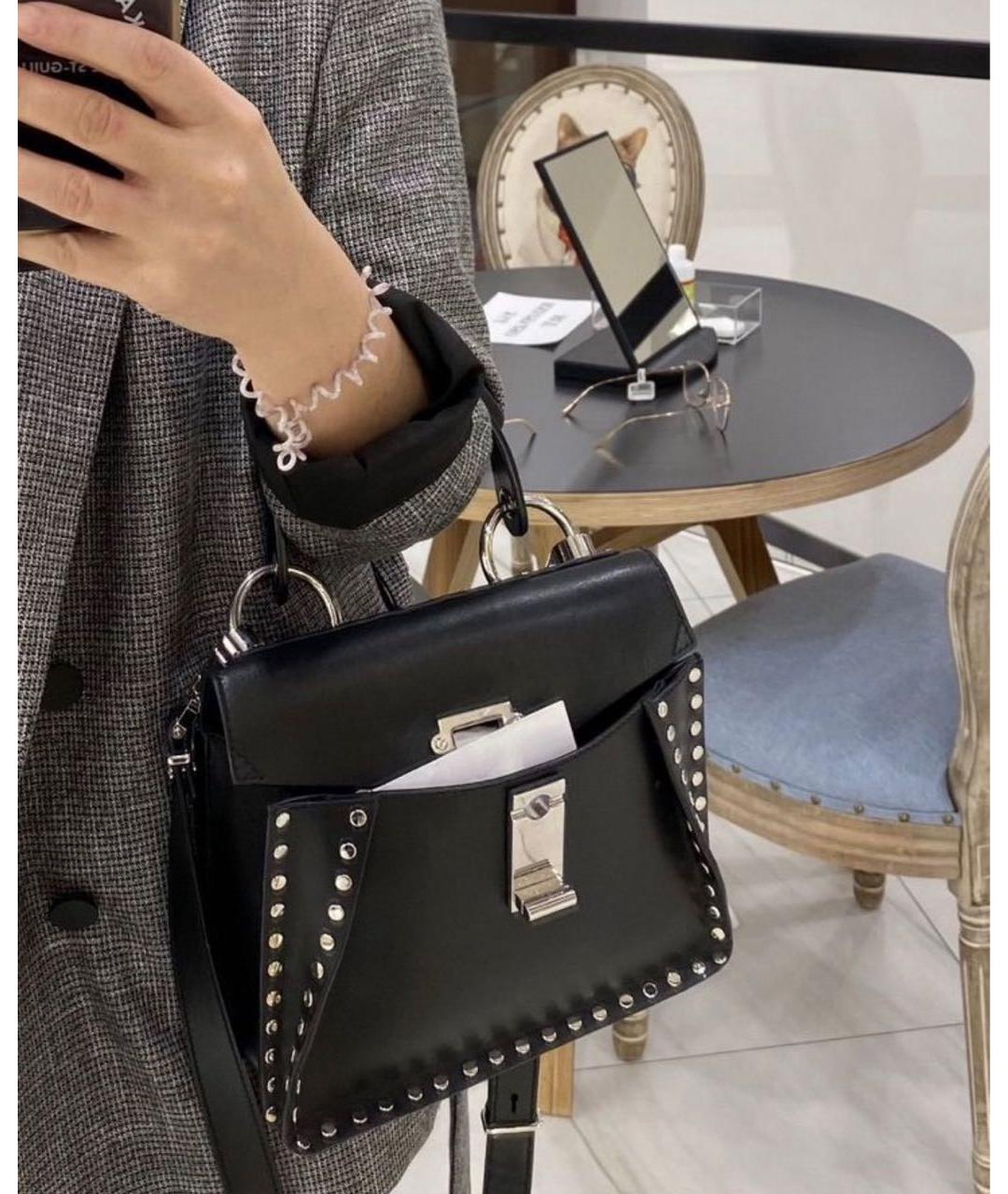 PROENZA SCHOULER Черная кожаная сумка через плечо, фото 2