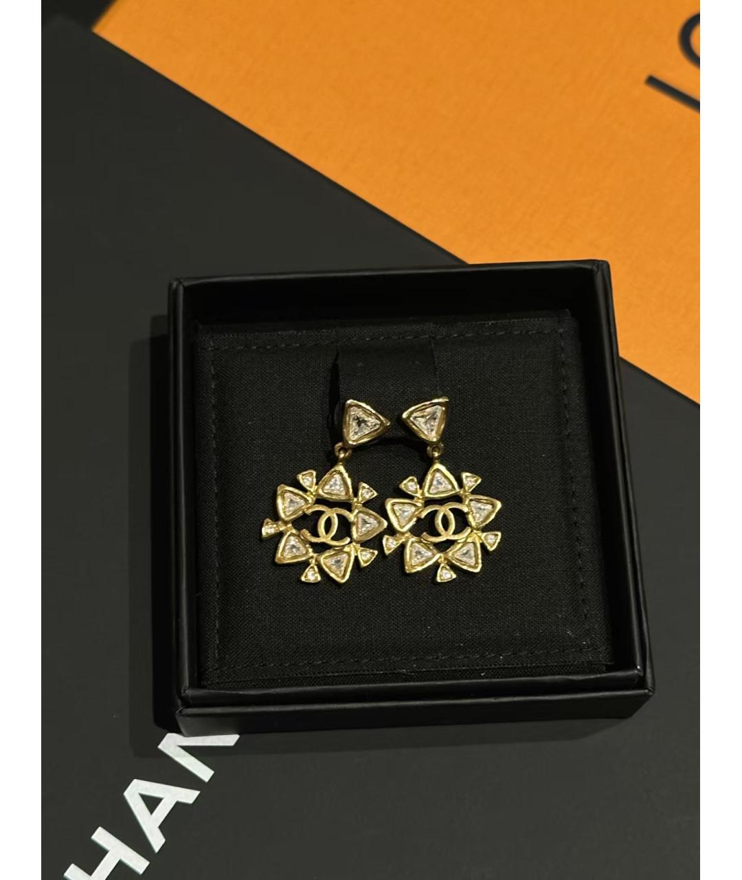 CHANEL Золотые серьги, фото 4