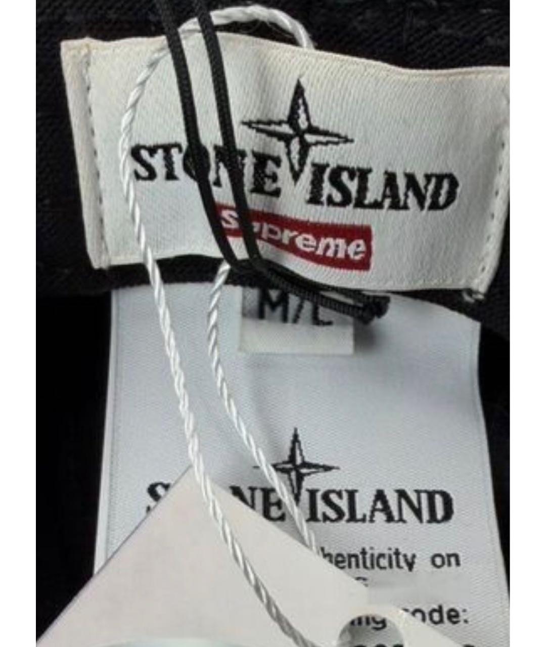 STONE ISLAND Черная шапка, фото 3