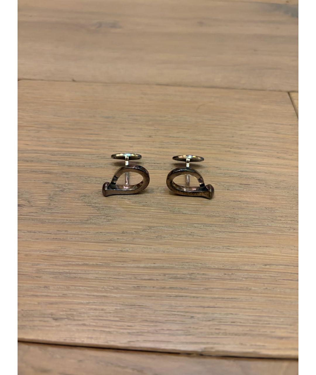 GUCCI Серебряные металлические запонки, фото 4