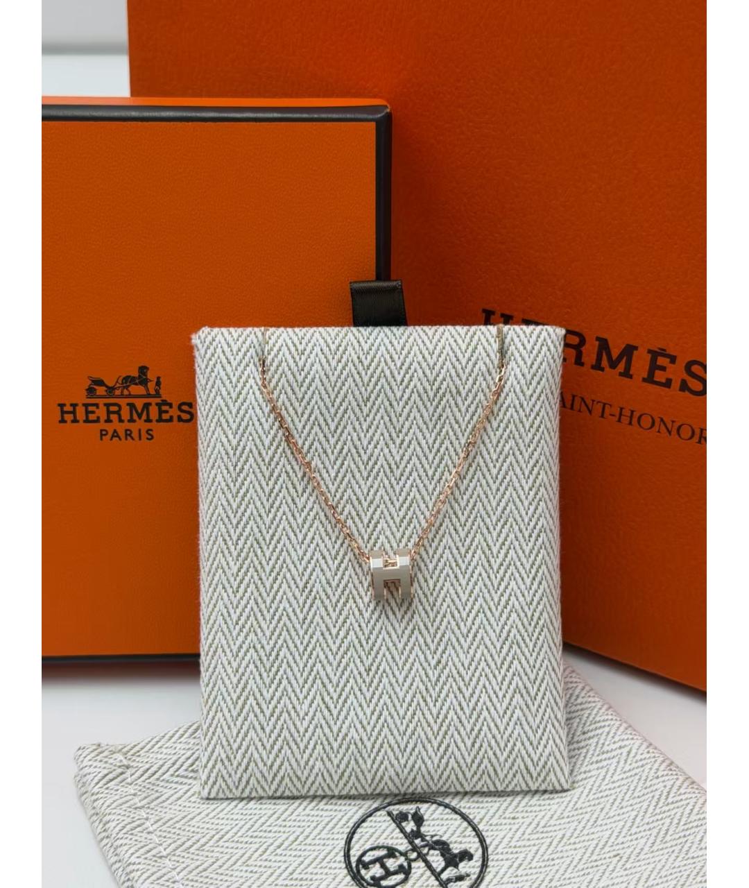 HERMES Золотая подвеска из розового золота, фото 4
