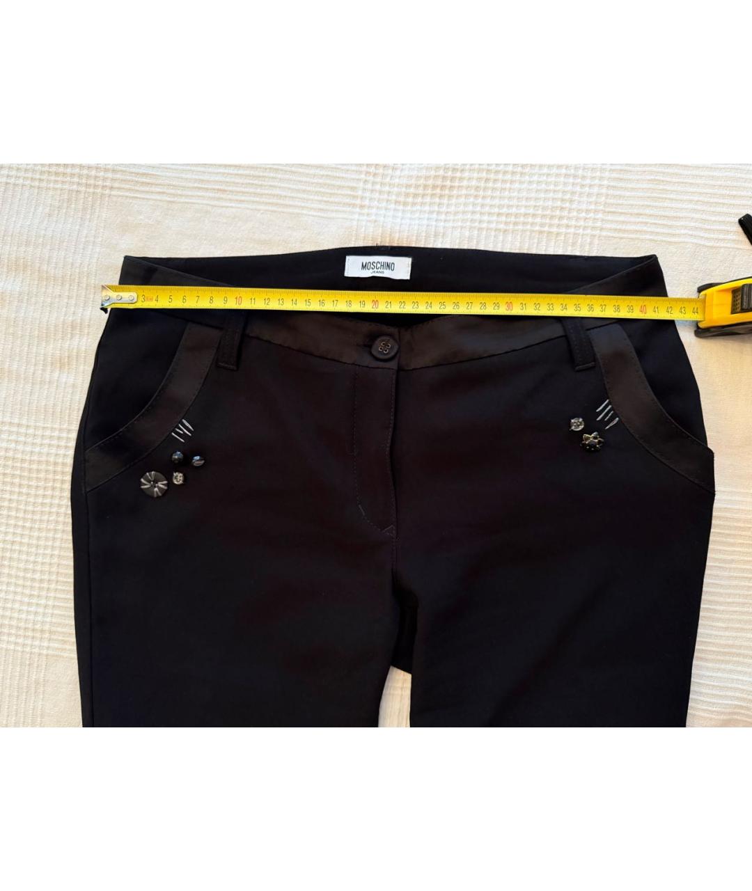 MOSCHINO JEANS Черные бриджи, фото 3