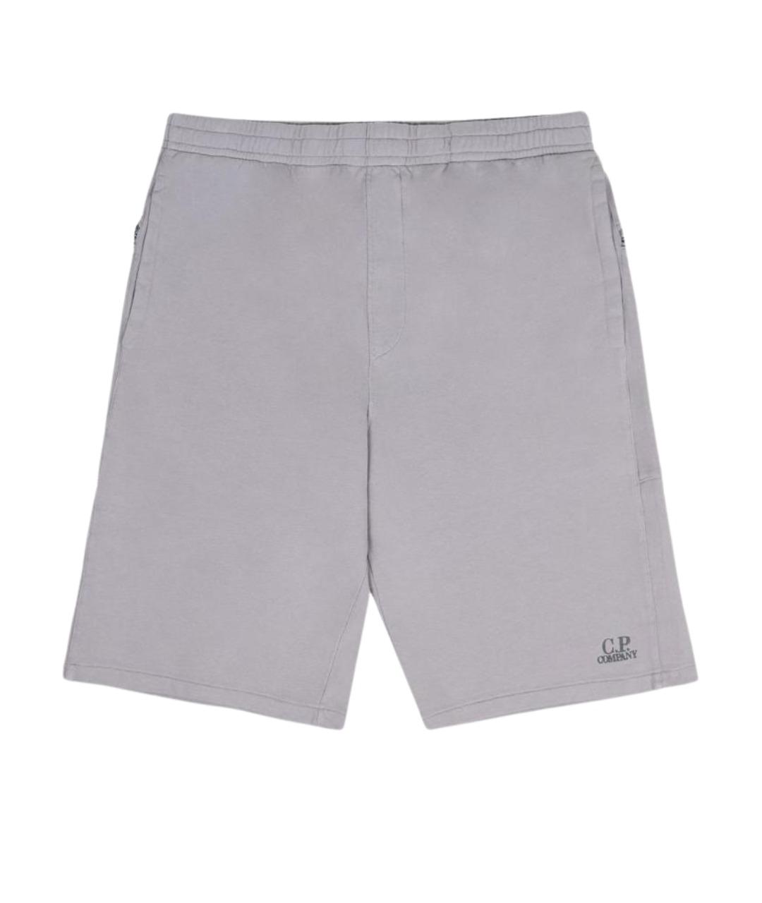CP COMPANY Серые хлопковые шорты, фото 1