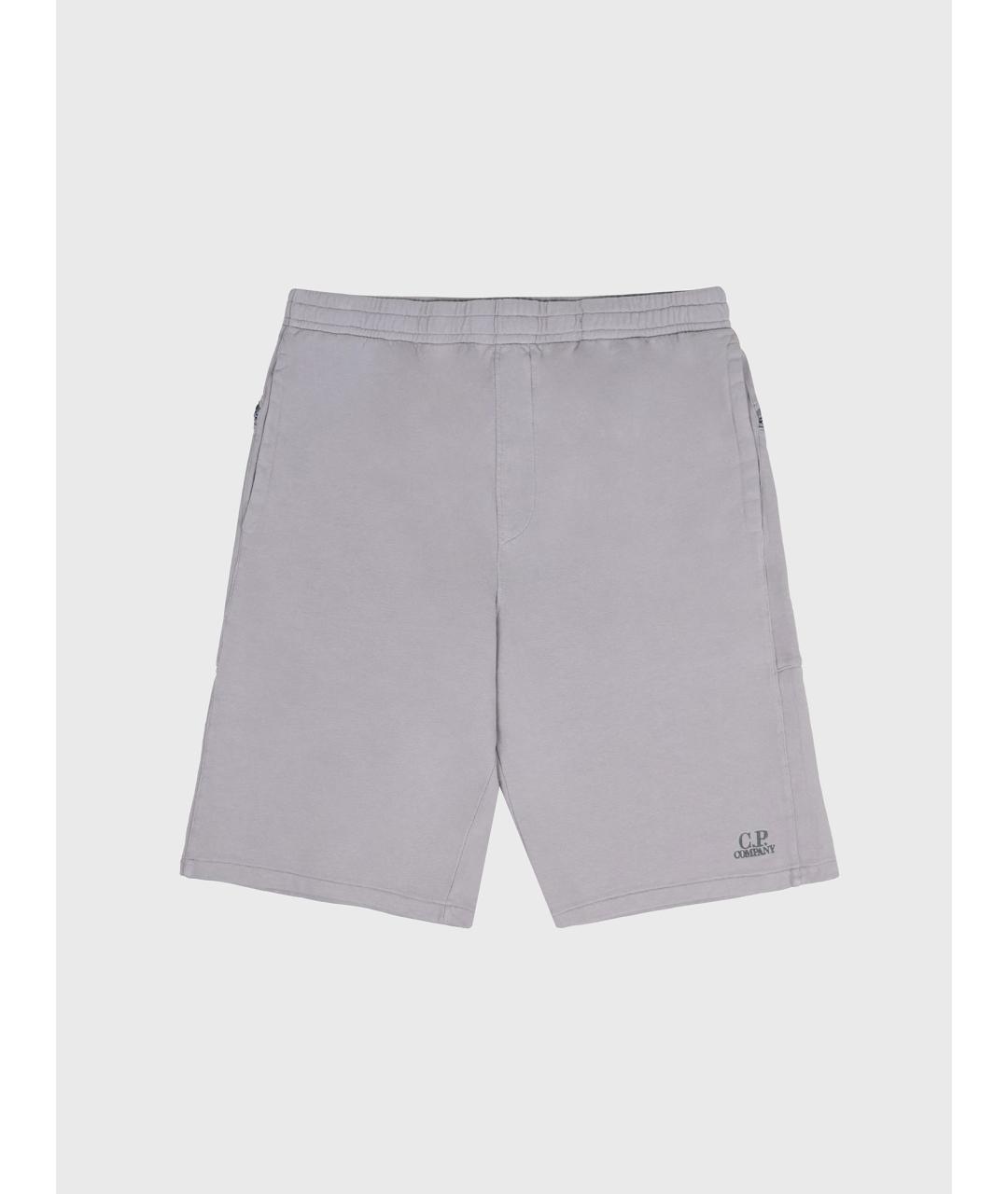 CP COMPANY Серые хлопковые шорты, фото 10