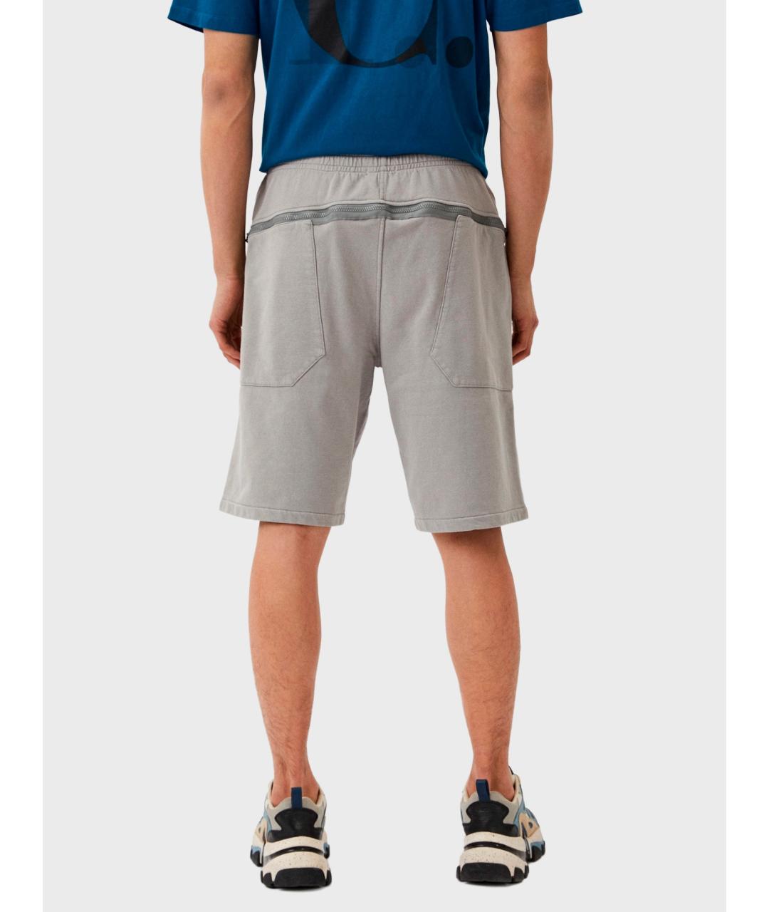 CP COMPANY Серые хлопковые шорты, фото 5