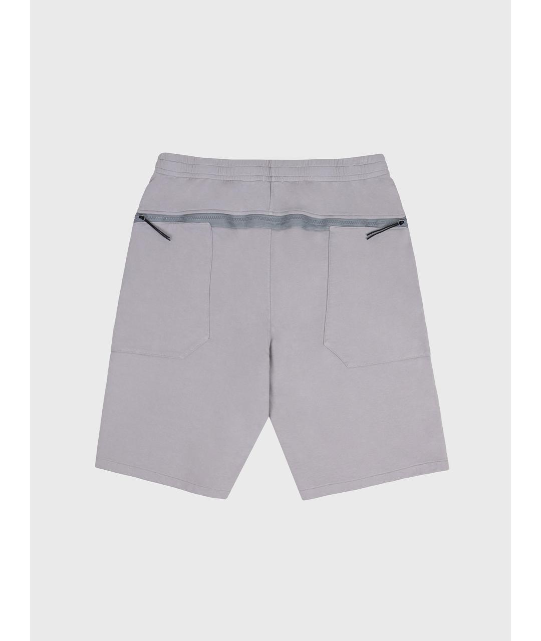 CP COMPANY Серые хлопковые шорты, фото 2