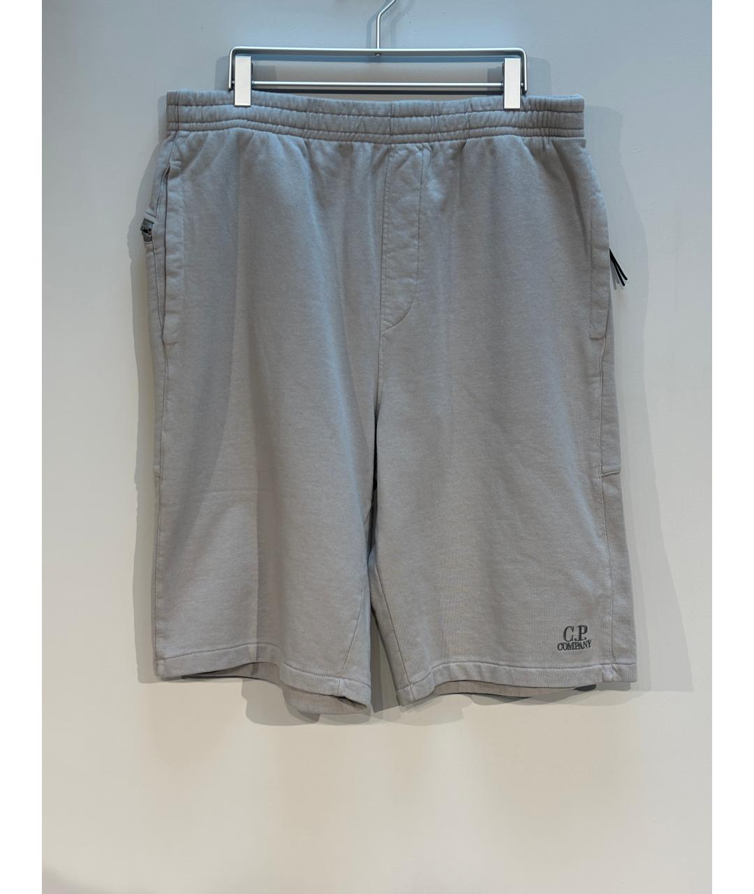 CP COMPANY Серые хлопковые шорты, фото 6