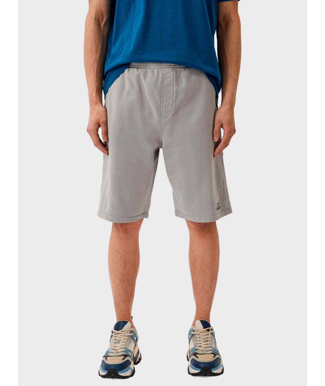 CP COMPANY Серые хлопковые шорты, фото 3