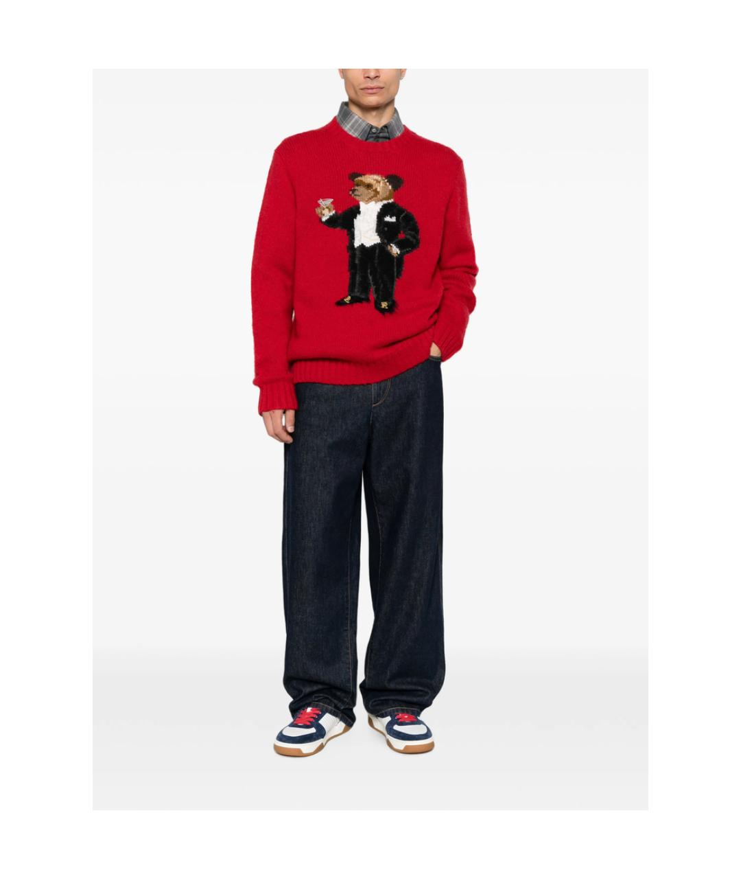 RALPH LAUREN Красный джемпер / свитер, фото 3