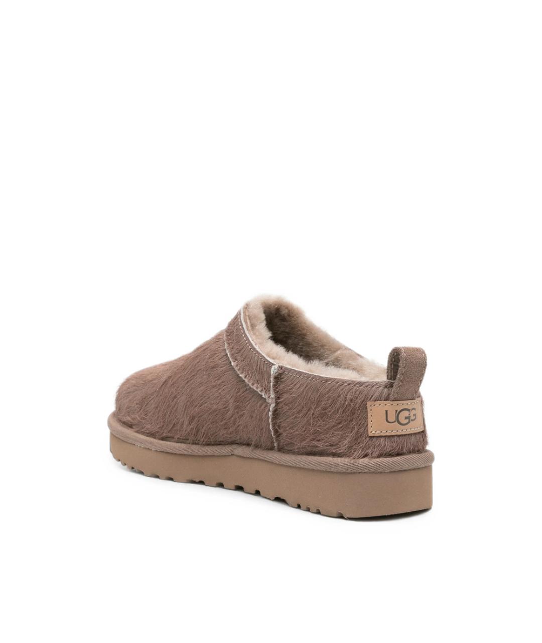 UGG Коричневые кожаные слипоны, фото 4