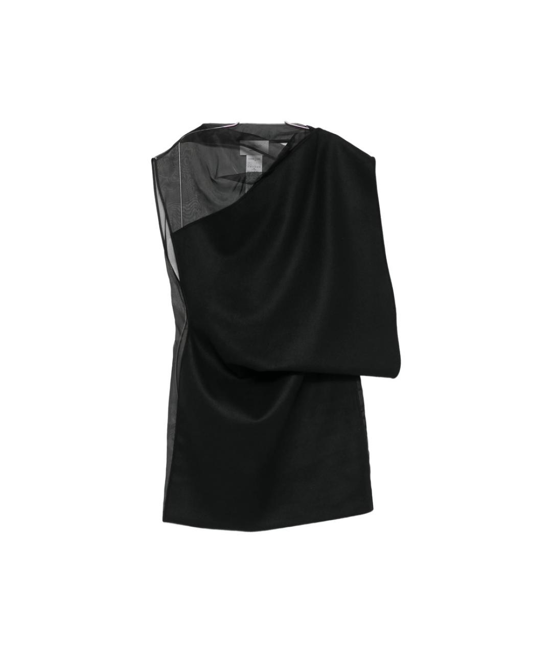 SPORTMAX Черное полиэстеровое коктейльное платье, фото 1
