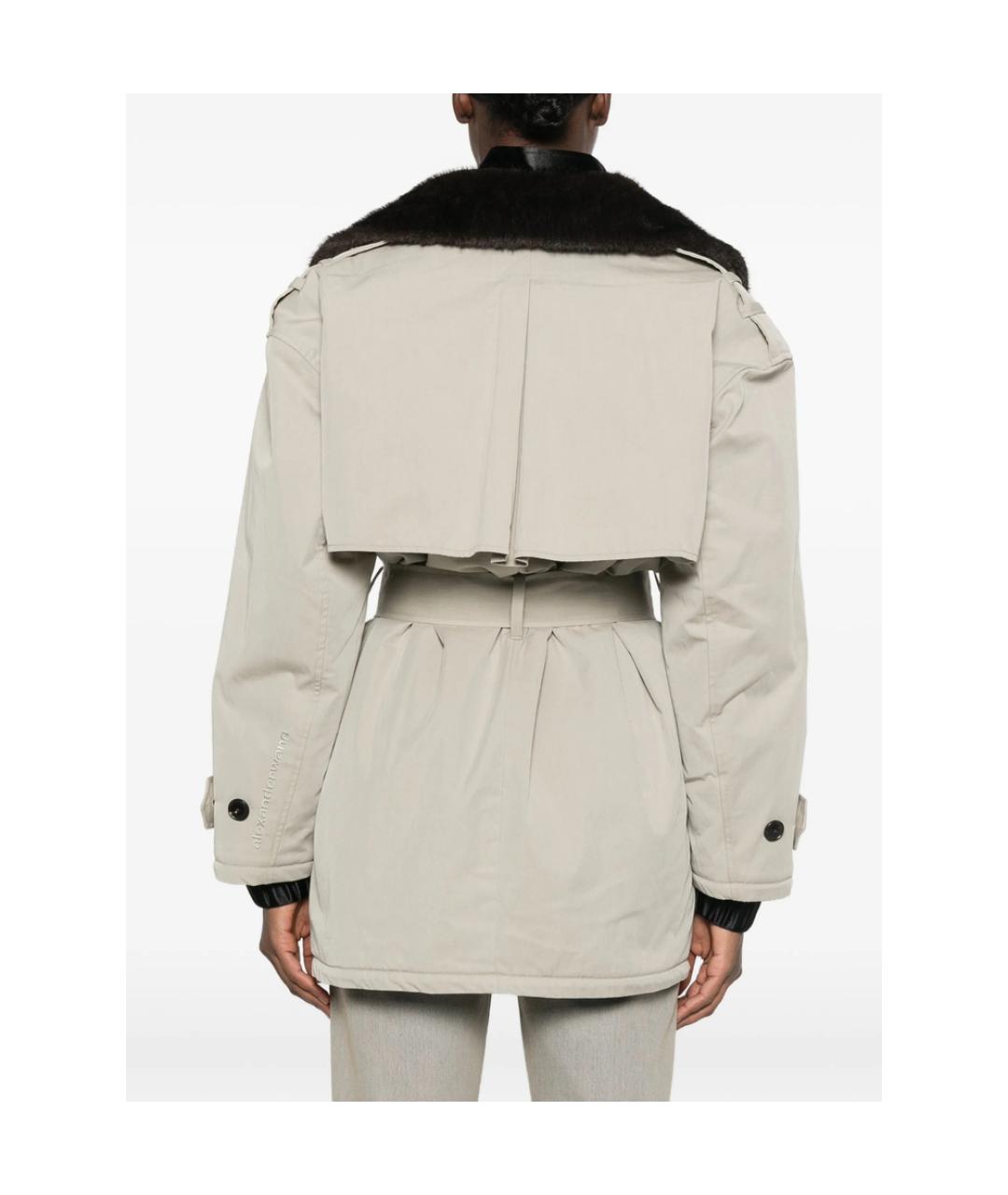 ALEXANDER WANG Бежевое пальто, фото 2