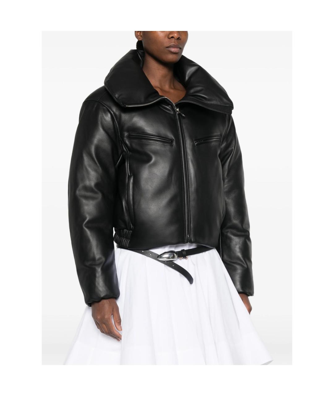 ALEXANDER WANG Черная кожаная куртка, фото 3