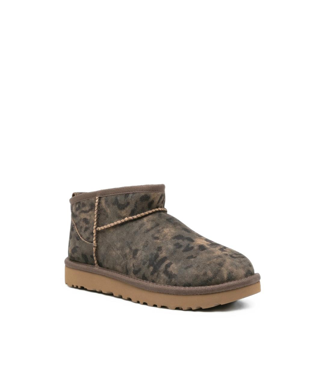 UGG Коричневые замшевые слипоны, фото 3
