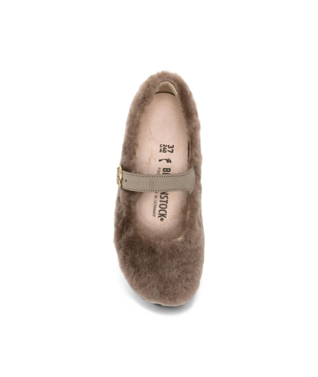 BIRKENSTOCK Коричневые кожаные балетки, фото 3