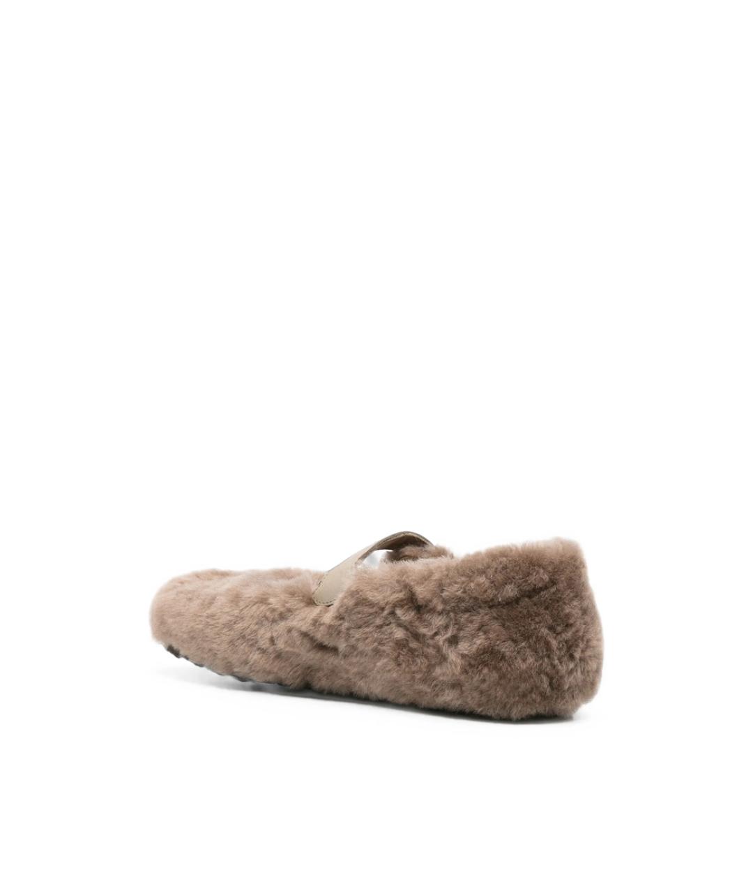 BIRKENSTOCK Коричневые кожаные балетки, фото 2