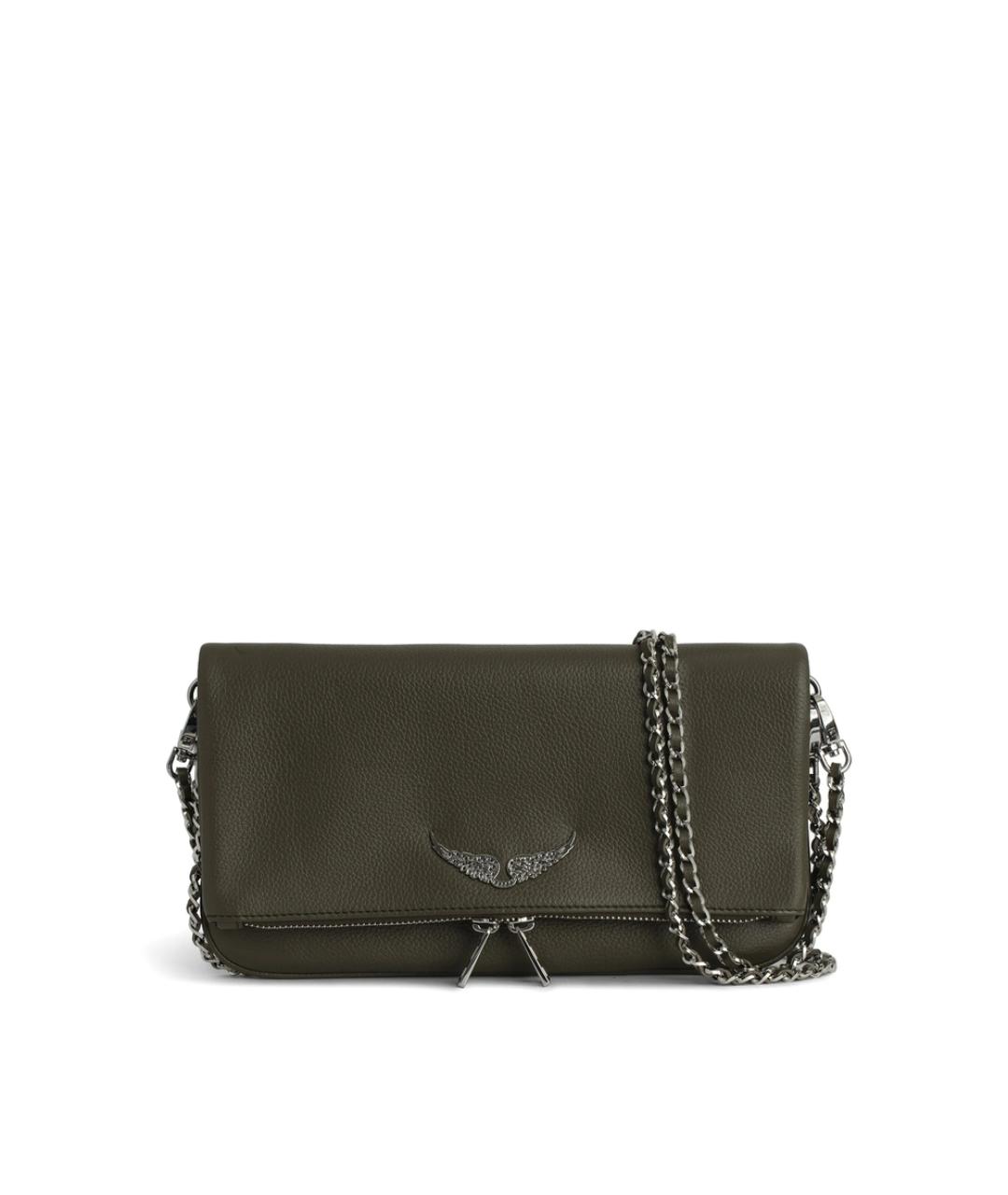 ZADIG & VOLTAIRE Зеленая кожаная сумка через плечо, фото 1
