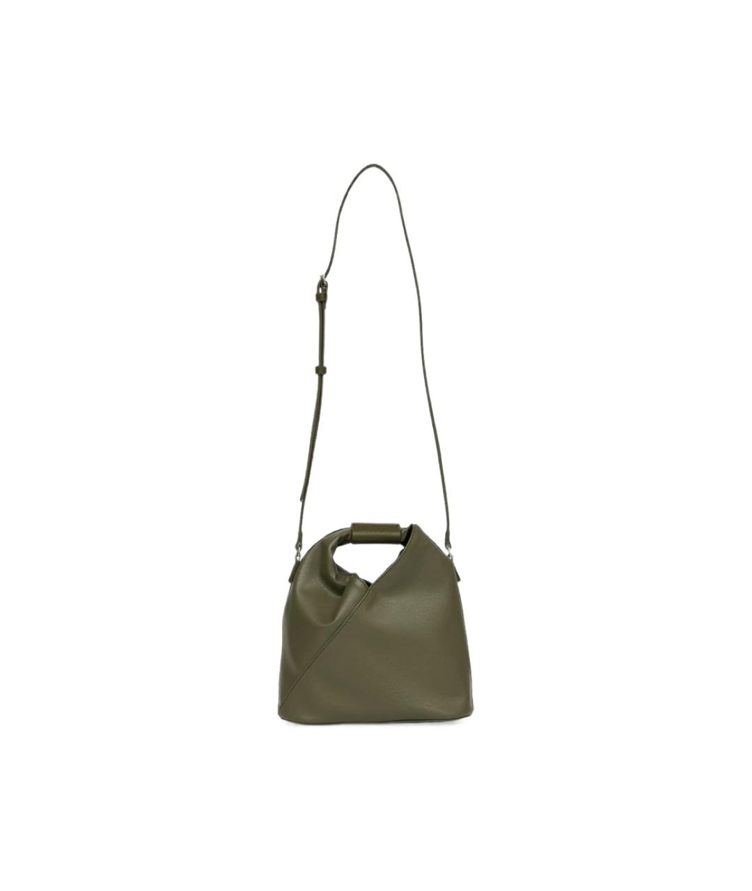 MM6 MAISON MARGIELA Зеленая кожаная сумка через плечо, фото 1