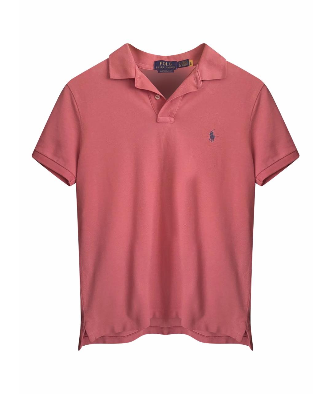 POLO RALPH LAUREN Розовое хлопковое поло с коротким рукавом, фото 1