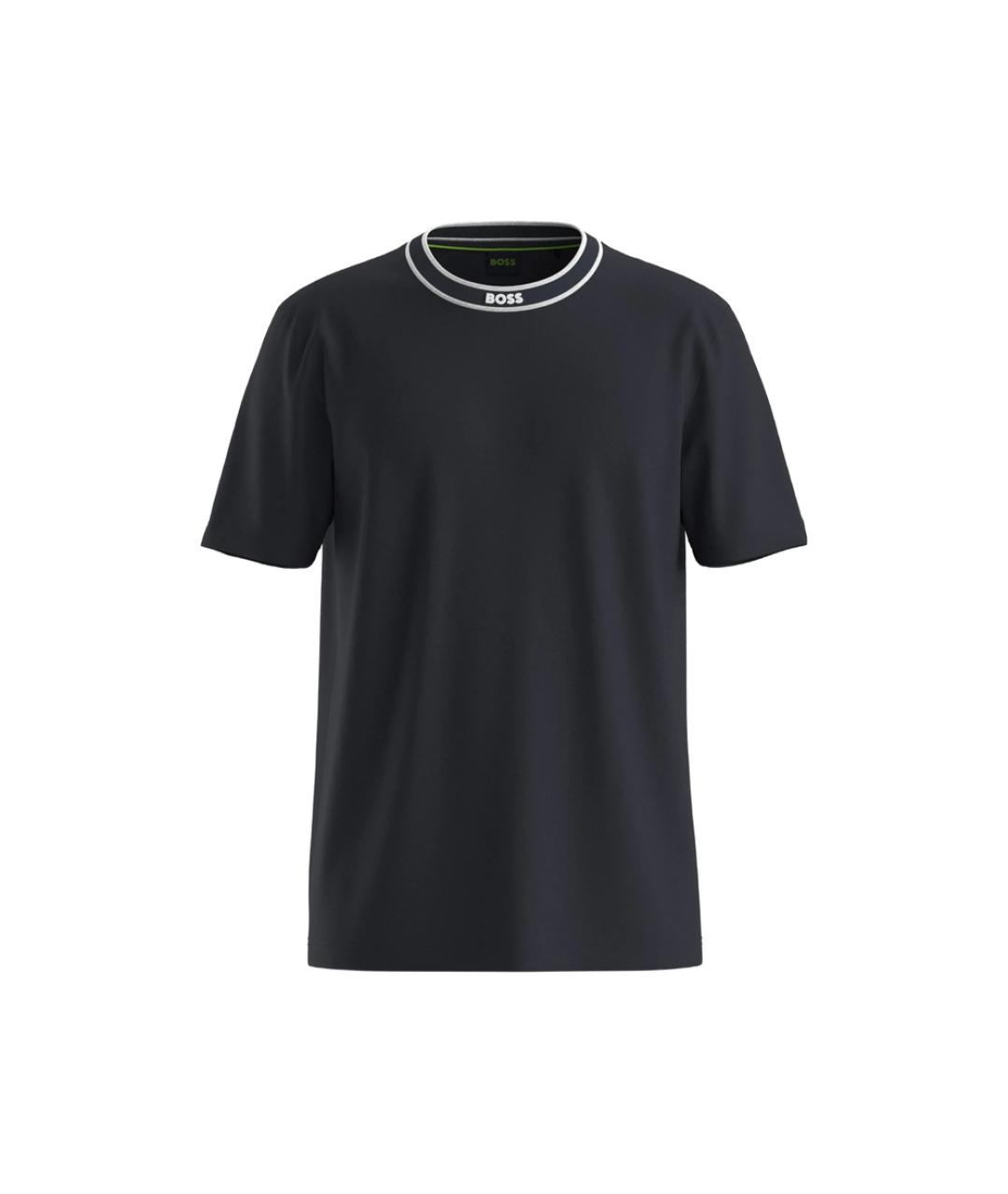 HUGO BOSS Черная хлопковая футболка, фото 1