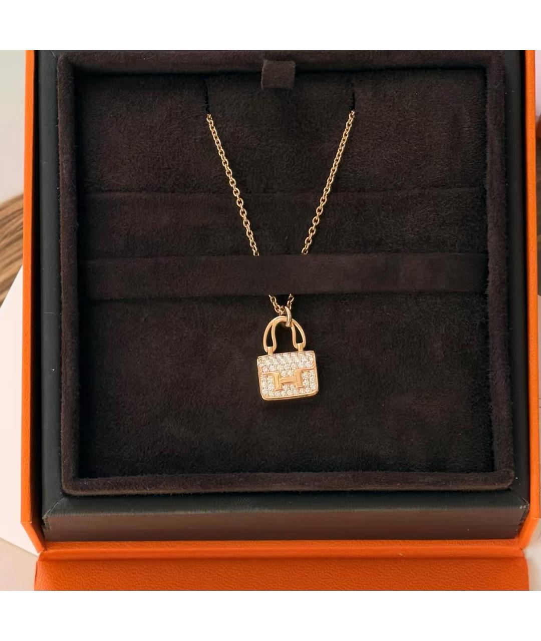 HERMES Золотая подвеска из розового золота, фото 4