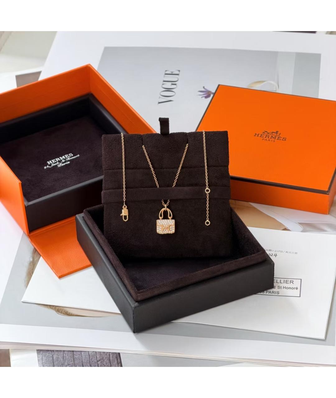 HERMES Золотая подвеска из розового золота, фото 2