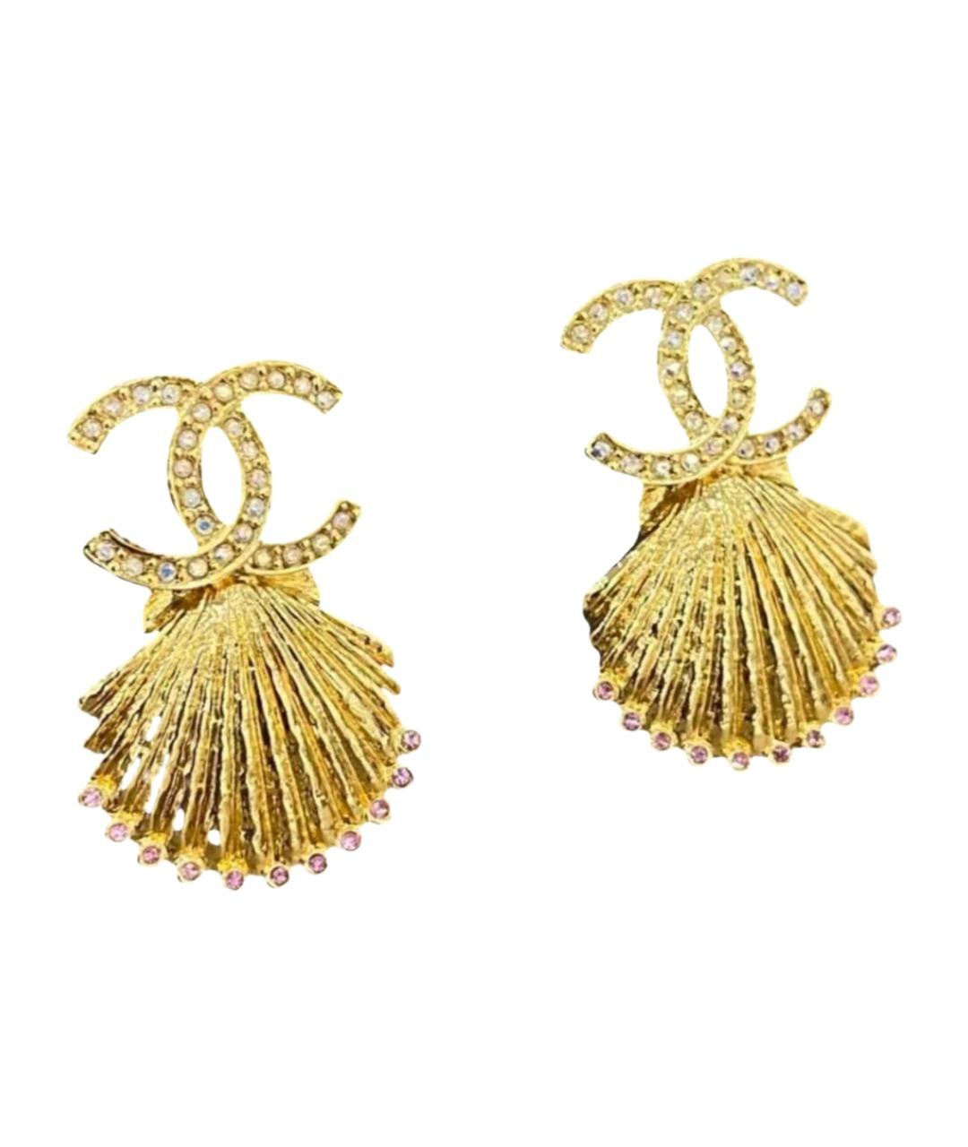 CHANEL Золотые серьги, фото 1