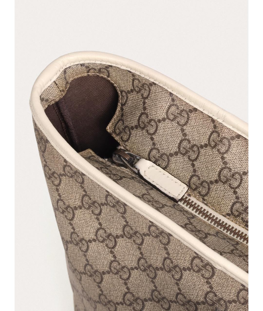GUCCI Бежевая сумка тоут, фото 7