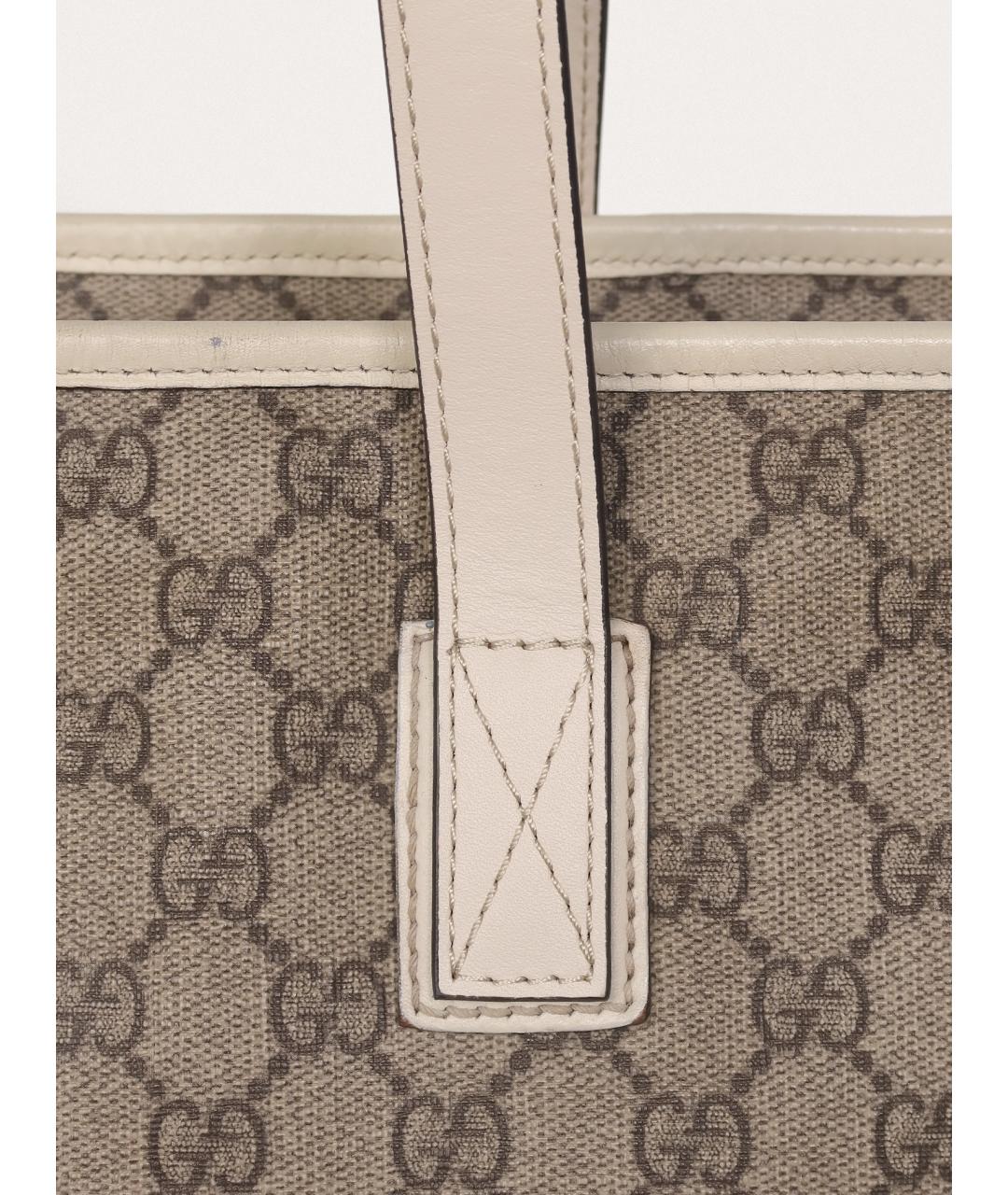 GUCCI Бежевая сумка тоут, фото 5