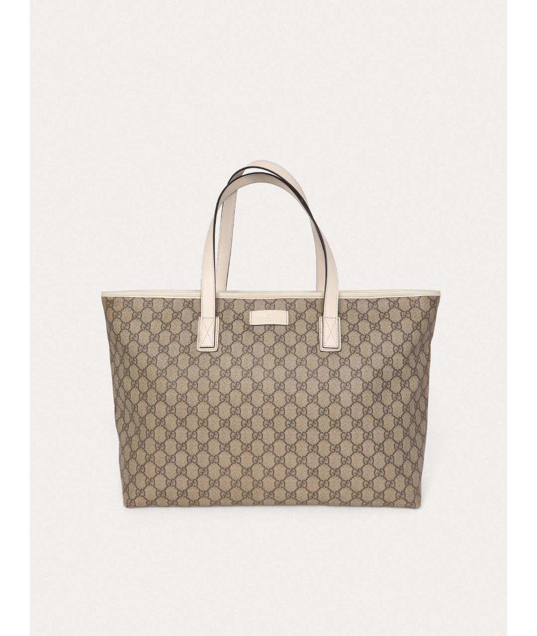 GUCCI Бежевая сумка тоут, фото 9