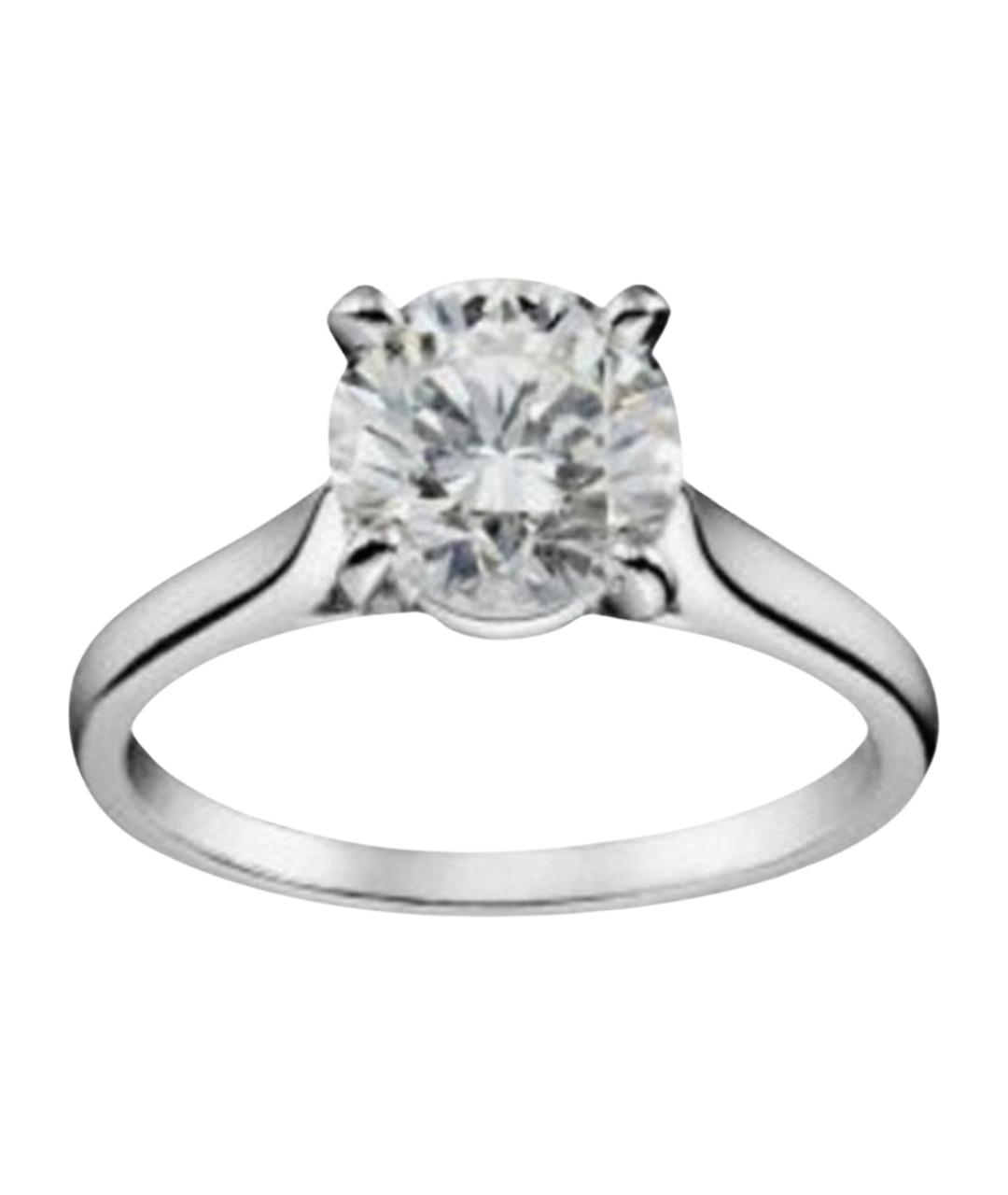 CARTIER Белое платиновое кольцо, фото 1