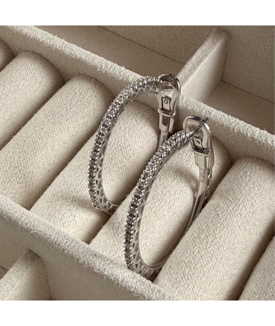 DAMIANI Серебряные серьги из белого золота, фото 2