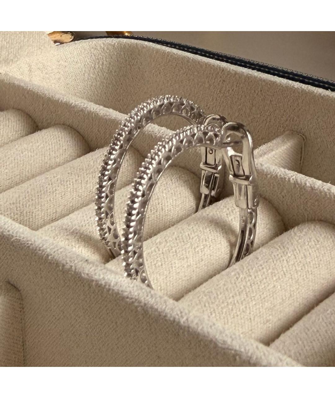 DAMIANI Серебряные серьги из белого золота, фото 5