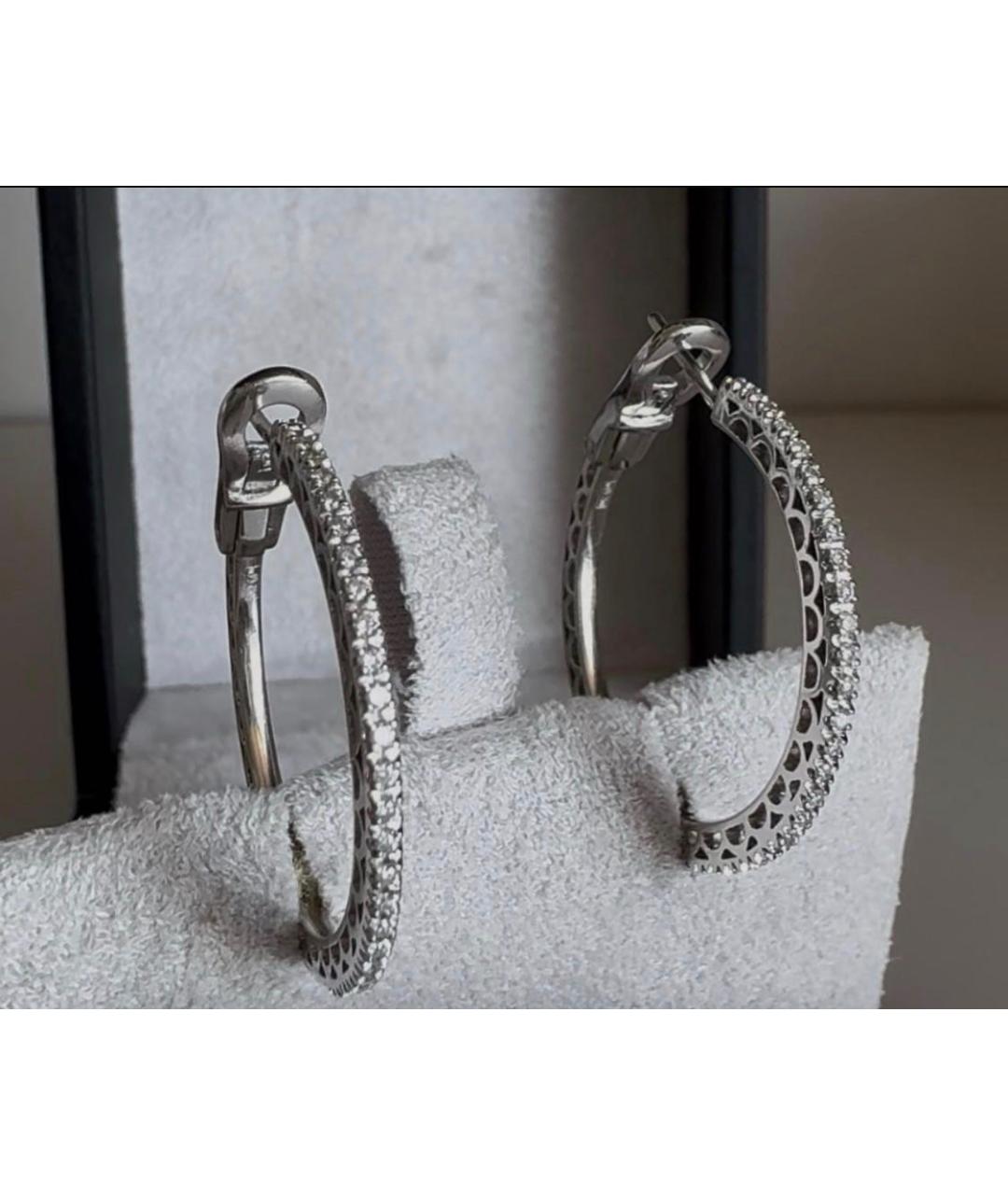 DAMIANI Серебряные серьги из белого золота, фото 3